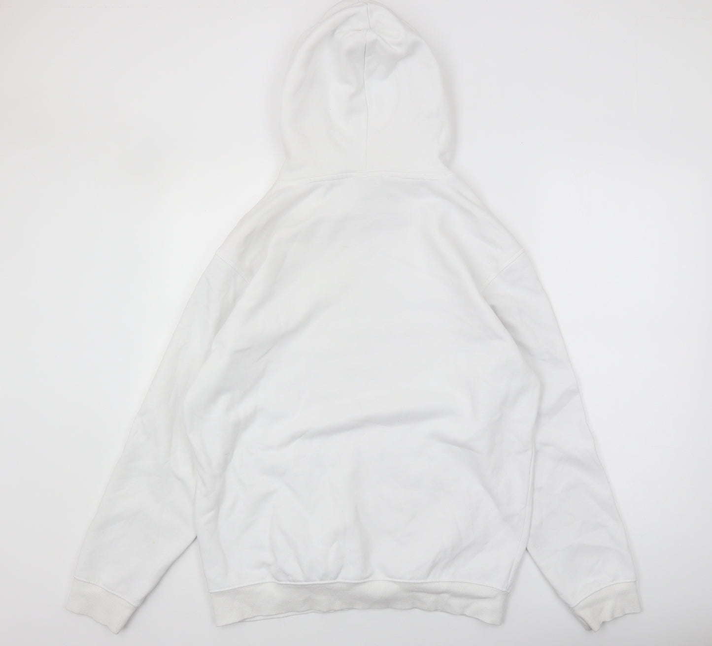 H&M Essentials Men's White S Pullover Hoodie