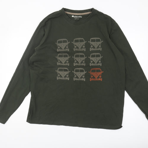 Mountain Warehouse Men's Green Car Graphic T-Shirt L