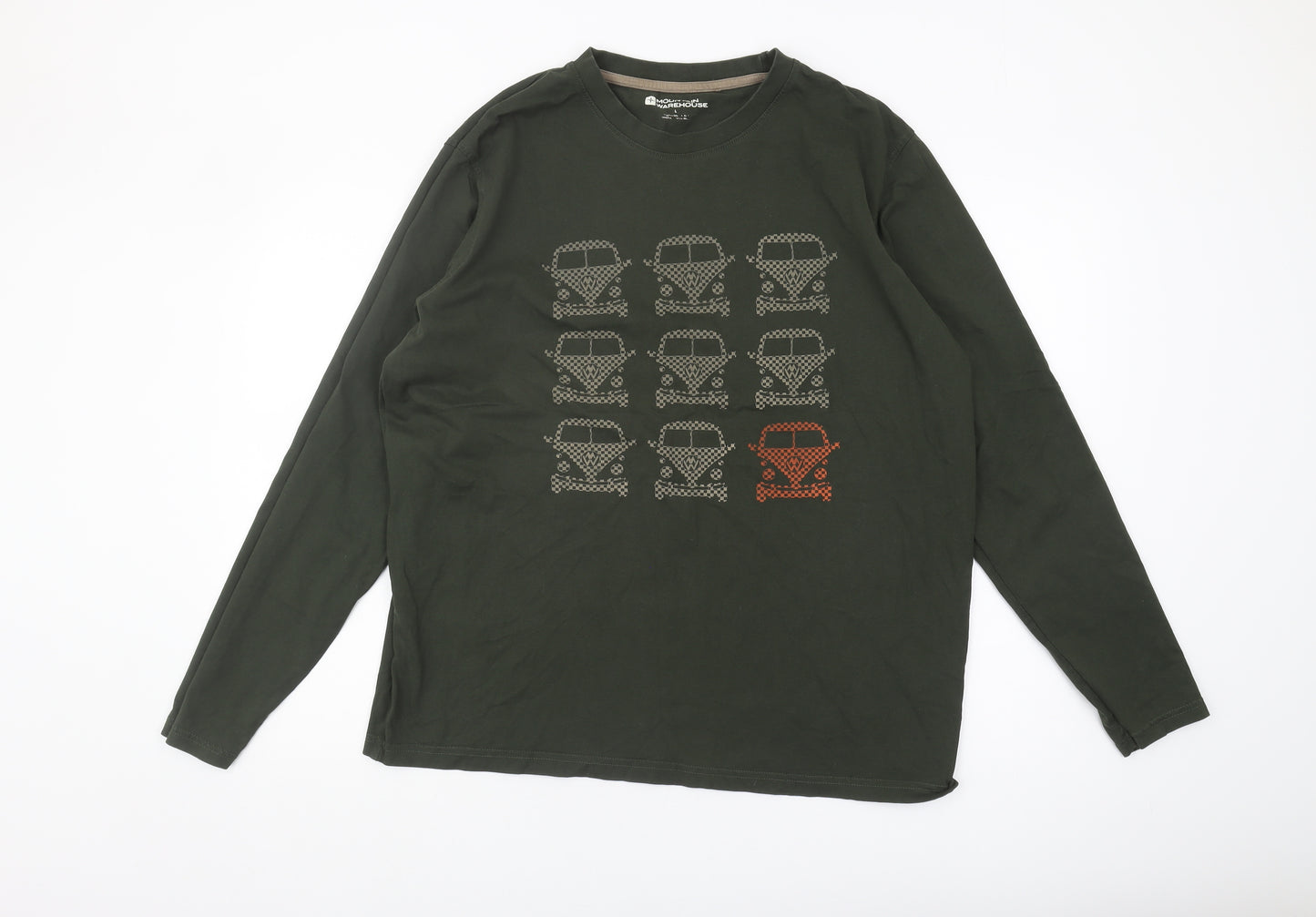 Mountain Warehouse Men's Green Car Graphic T-Shirt L