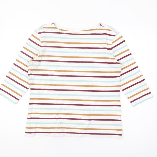 Seasalt Women's Multicoloured Striped T-Shirt UK 12