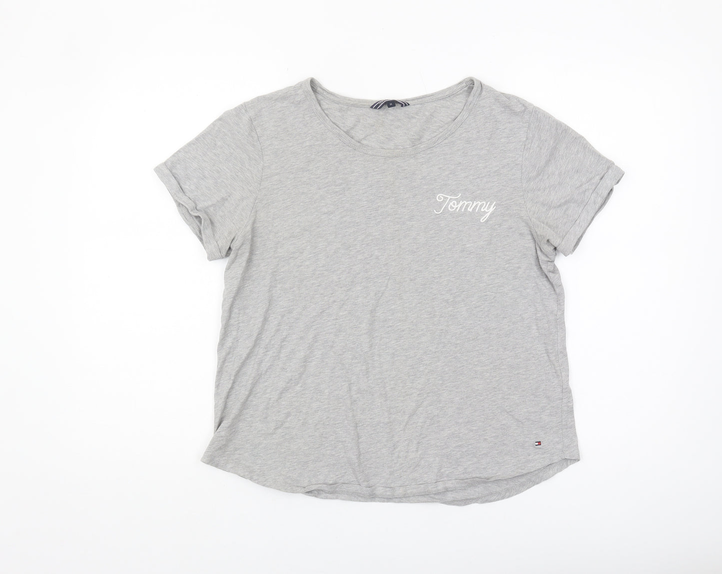 Tommy Hilfiger Women’s Grey T-Shirt Medium