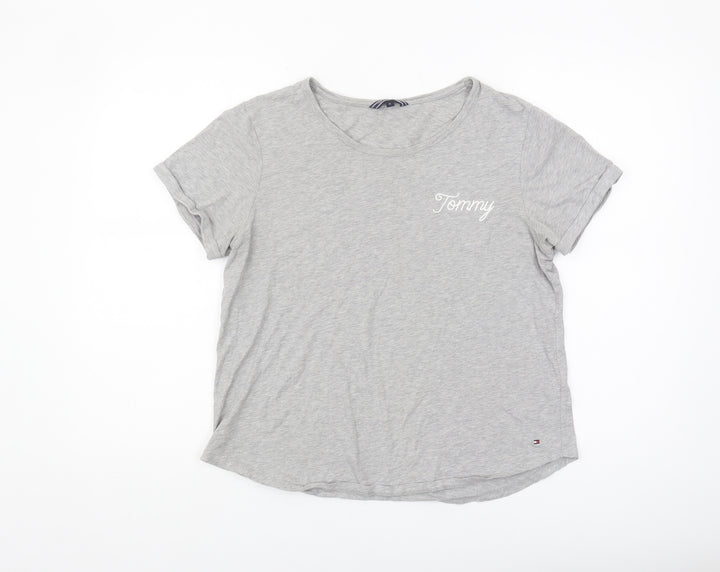 Tommy Hilfiger Women’s Grey T-Shirt Medium