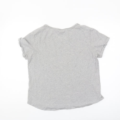 Tommy Hilfiger Women’s Grey T-Shirt Medium