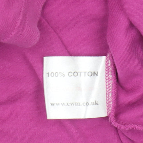 EWM Women's Pink Basic T-Shirt, Size M