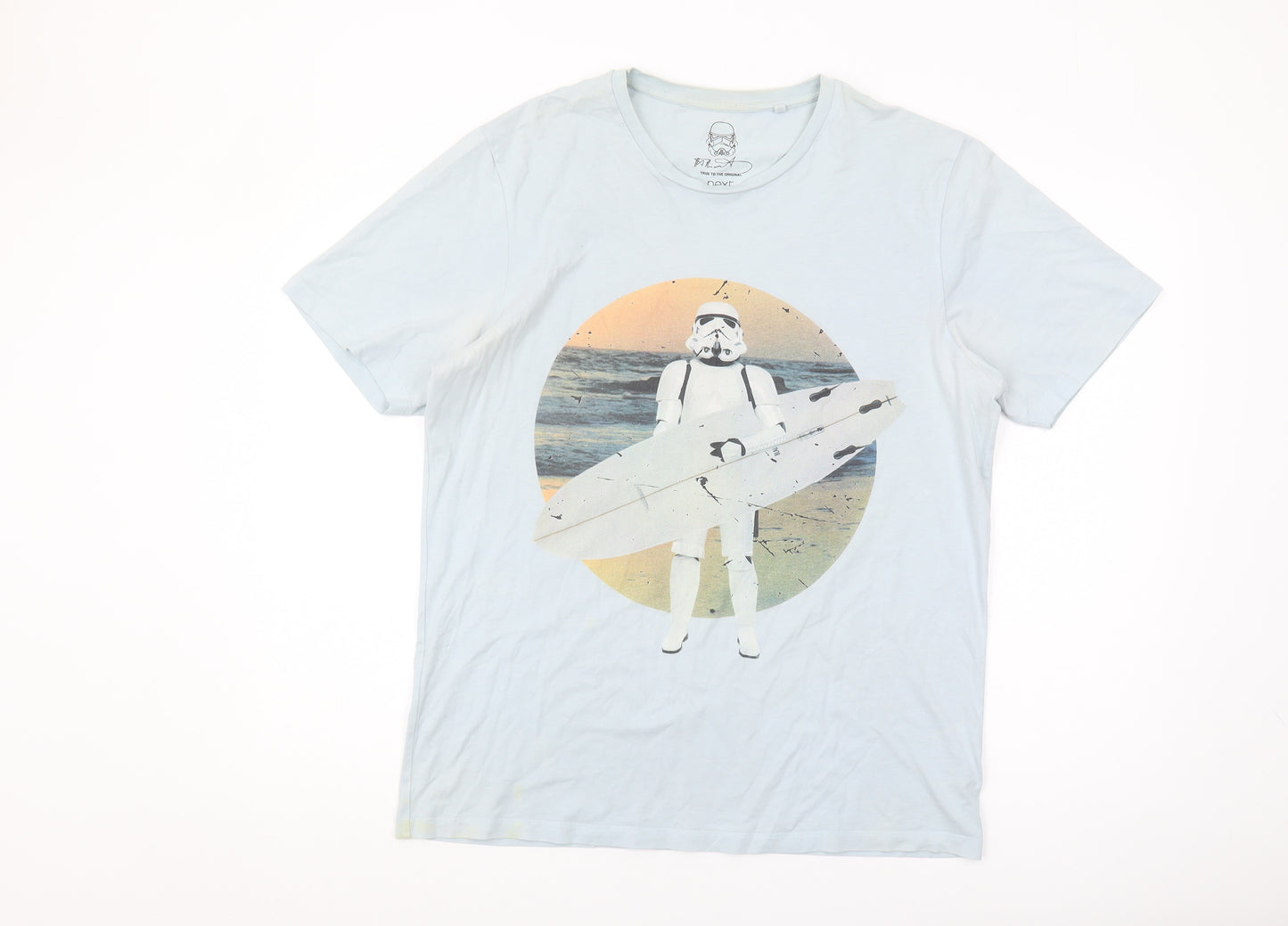 Next Men's Blue Star Wars Graphic T-Shirt L