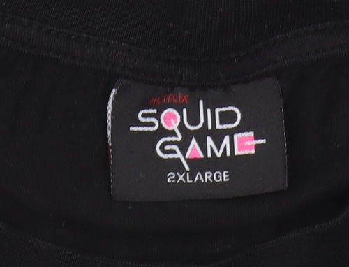 Netflix Men's Black Squid Game 2XL T-Shirt