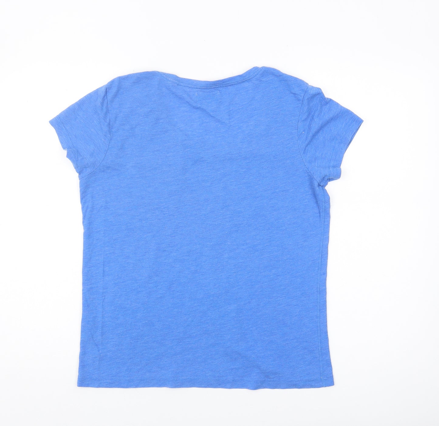 Jack Wills Women’s Blue Scoop Neck T-Shirt Size 12