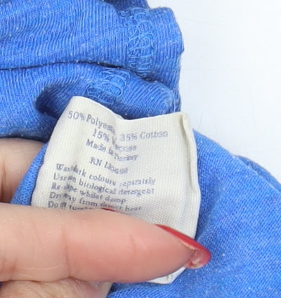 Jack Wills Women’s Blue Scoop Neck T-Shirt Size 12