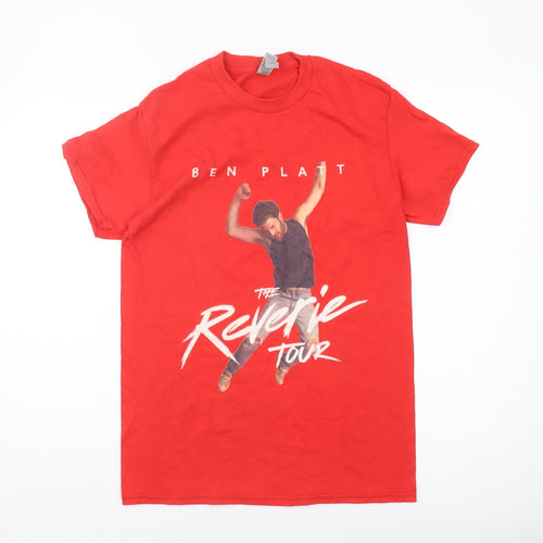 Gildan Men's Red Music Tour T-Shirt Size S