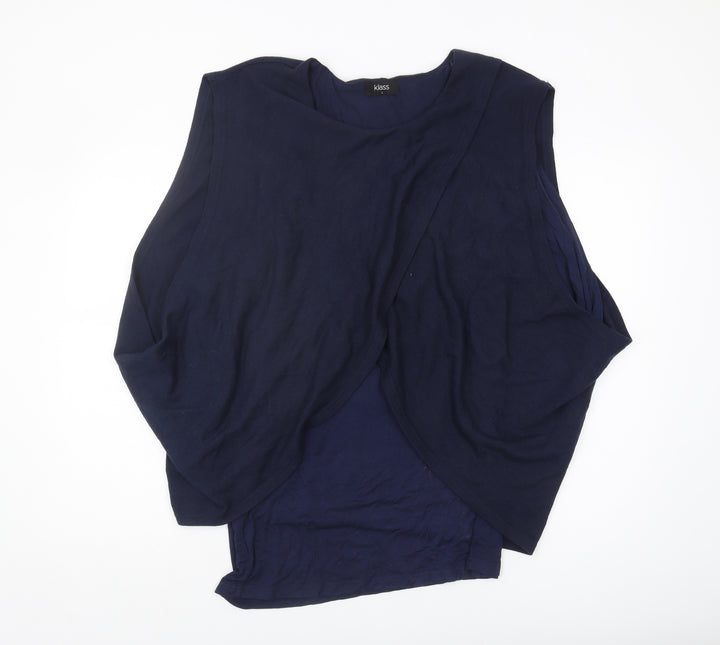 Klass Women's Blue Layered Blouse - Size L