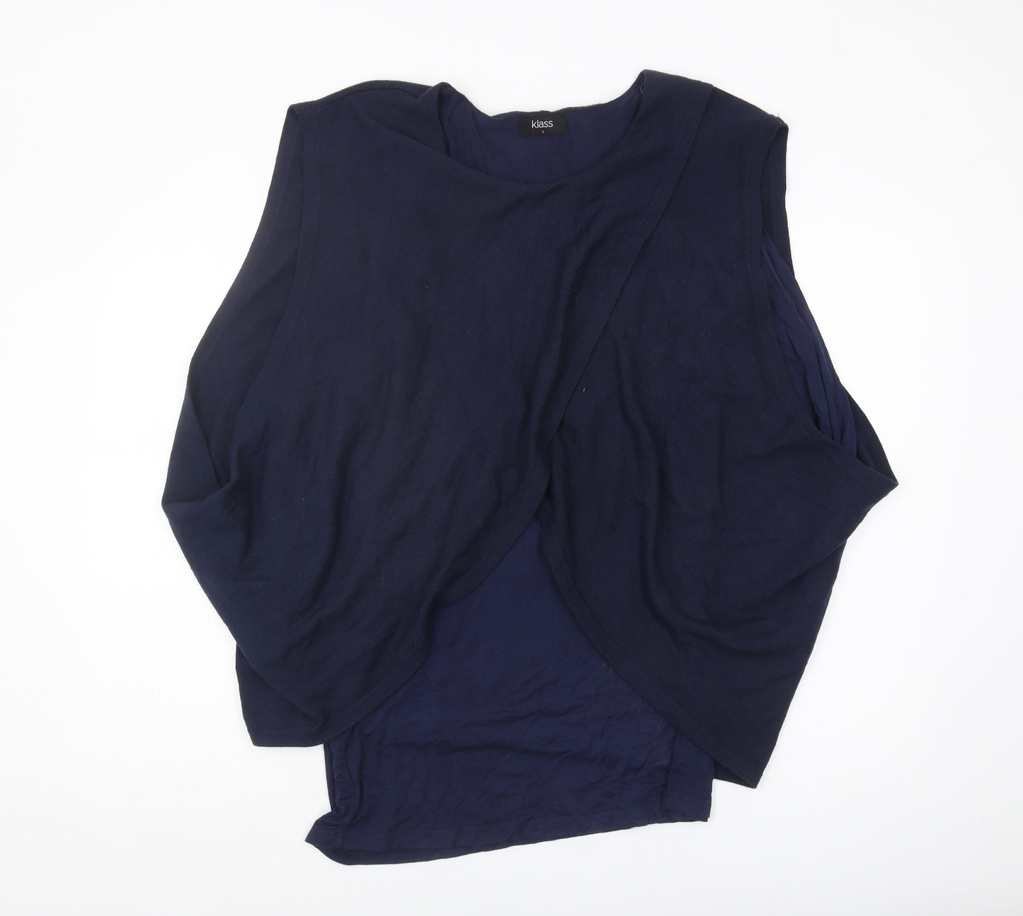 Klass Women's Blue Layered Blouse - Size L