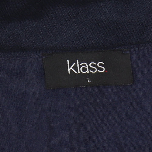 Klass Women's Blue Layered Blouse - Size L