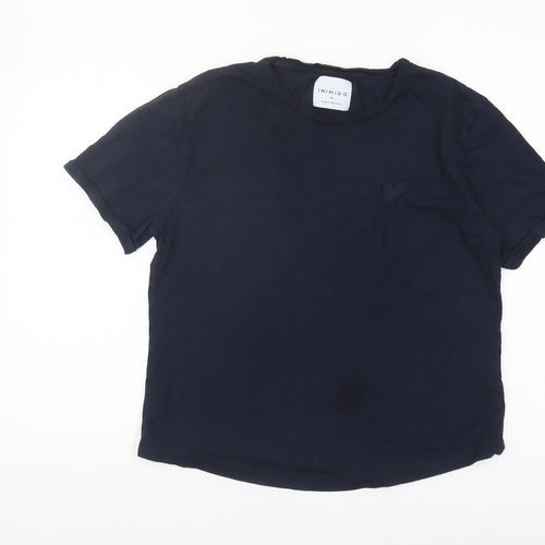 Inimigo Unisex Blue XL Basic T-Shirt, Easy Care
