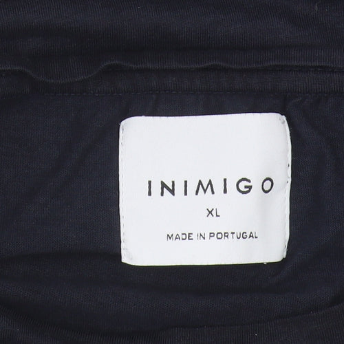 Inimigo Unisex Blue XL Basic T-Shirt, Easy Care