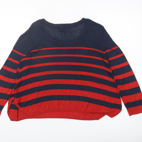 H&M Women's Multicoloured Striped Pullover Jumper