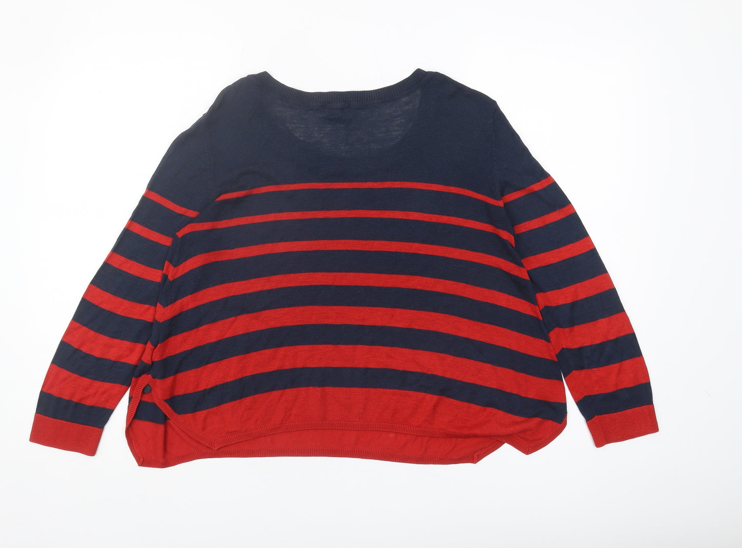 H&M Women's Multicoloured Striped Pullover Jumper