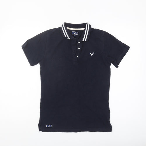 Voi Women's Black Polo Shirt Size 12 - Classic Style