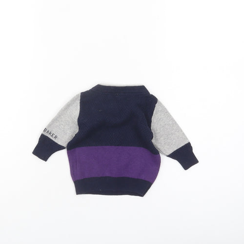 Ted Baker Unisex Multicoloured 0-3 Months Colourblock Jumper