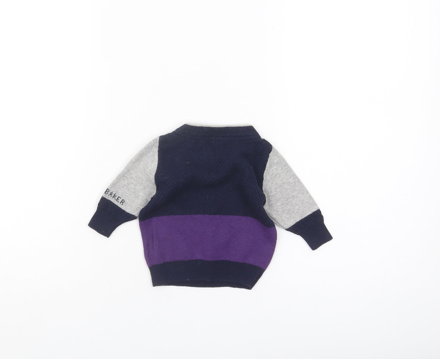 Ted Baker Unisex Multicoloured 0-3 Months Colourblock Jumper