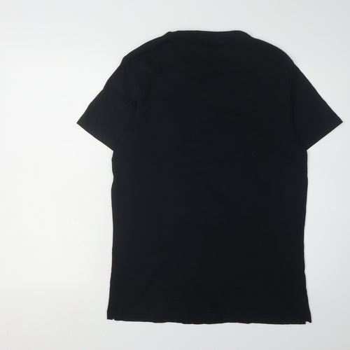 French Connection Men's Black L Cotton T-Shirt