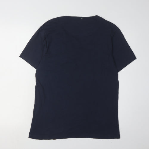 Pretty Green Men's Blue Crew Neck T-Shirt M