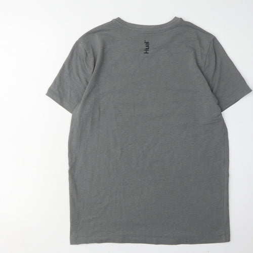 Huel Men's Grey Short Sleeve Crew Neck T-Shirt