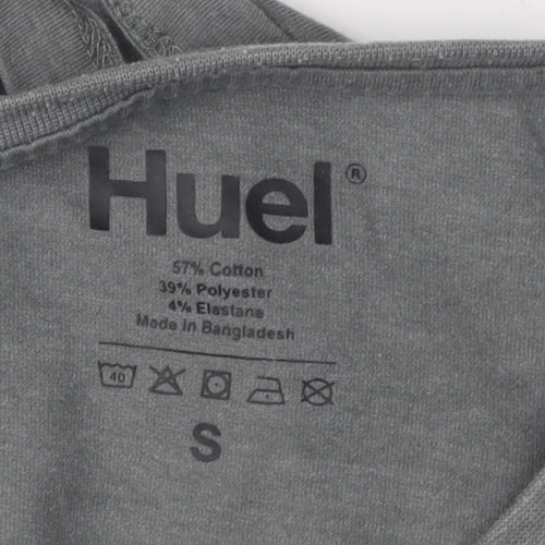 Huel Men's Grey Short Sleeve Crew Neck T-Shirt