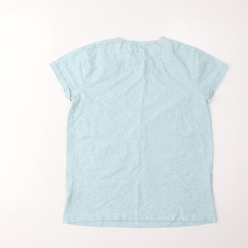 Rapanui Women's Blue Bird Print T-Shirt, Size 8