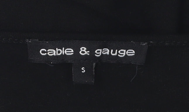 Cable & Gauge Women’s Black 3/4 Sleeve Top Size S