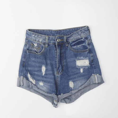 Shein Women's XS Blue Denim Cut-Off Shorts