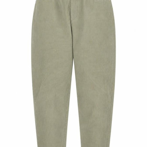 ZARA Women's Green Corduroy Paperbag Trousers, Size 2 Regular