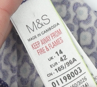 Marks and Spencer Women's Floral T-Shirt Size 14