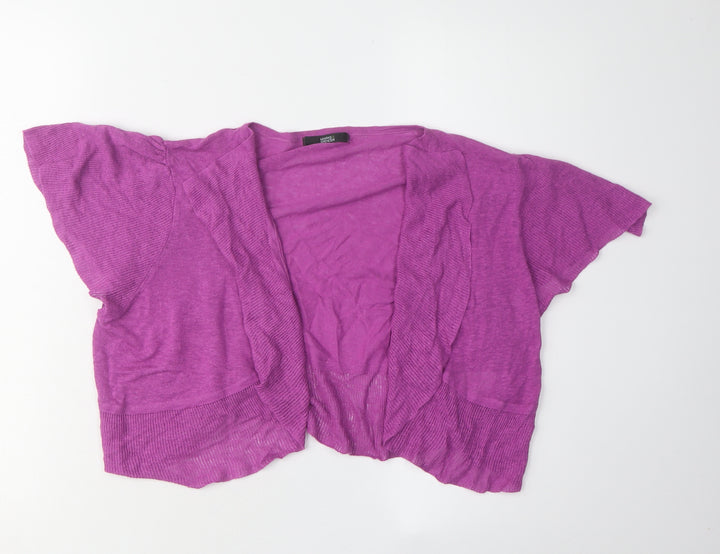 Marks and Spencer Women's Purple Cardigan Size 18