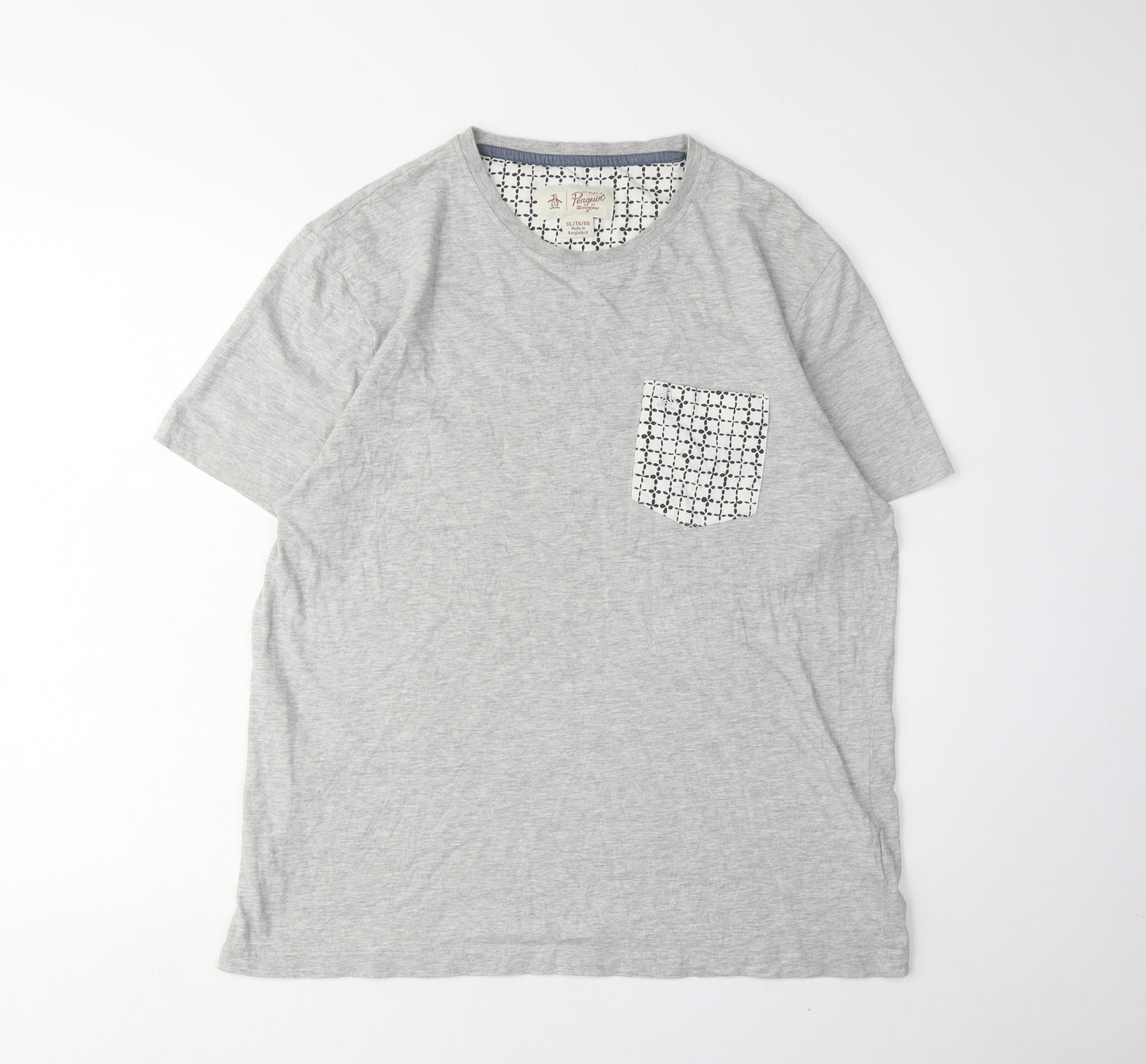 Original Penguin Men's Grey XL T-Shirt with Pocket