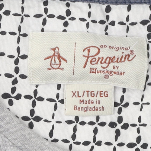 Original Penguin Men's Grey XL T-Shirt with Pocket