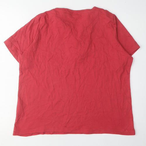 EWM Pure Classics Women's Red Beaded Top L