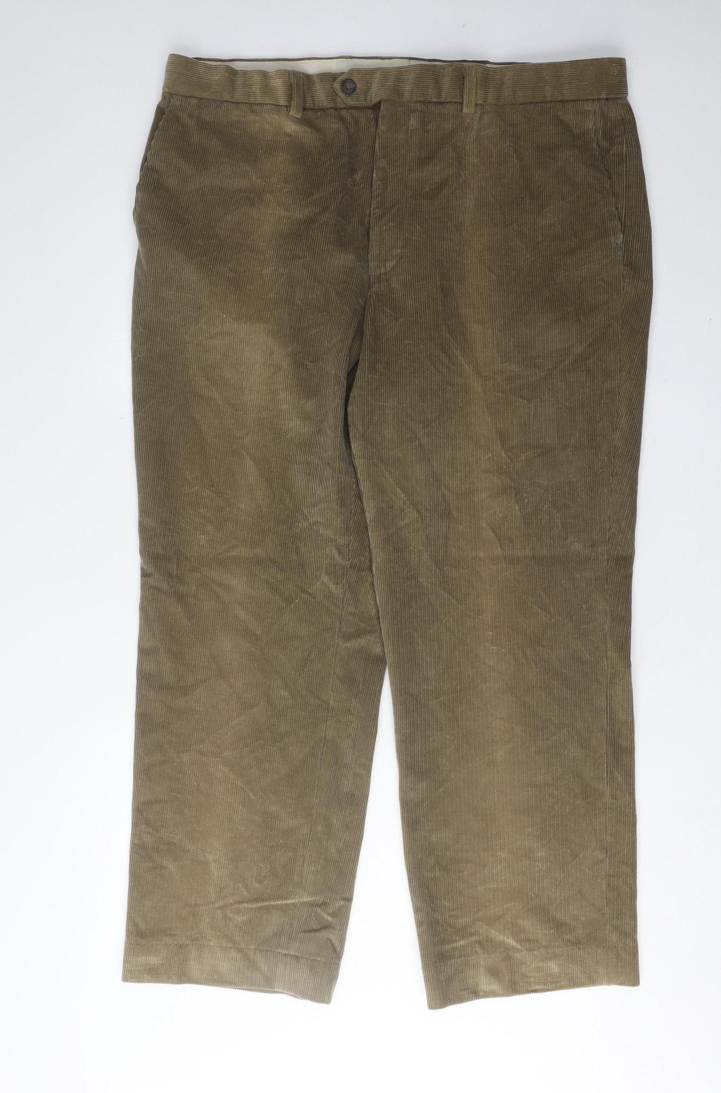 Marks and Spencer Men's Brown Corduroy Trousers 40W