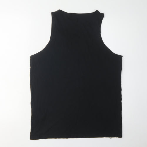 Jack & Jones Men's Black Sleeveless T-Shirt L