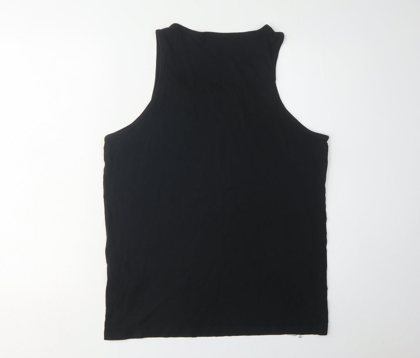 Jack & Jones Men's Black Sleeveless T-Shirt L