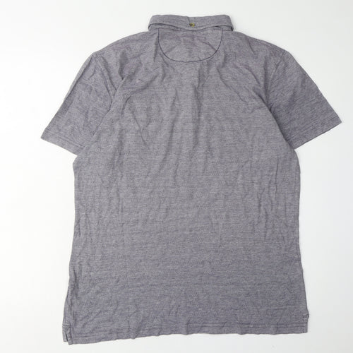 White Stuff Men's Grey Polo Shirt, Size M, Short Sleeve