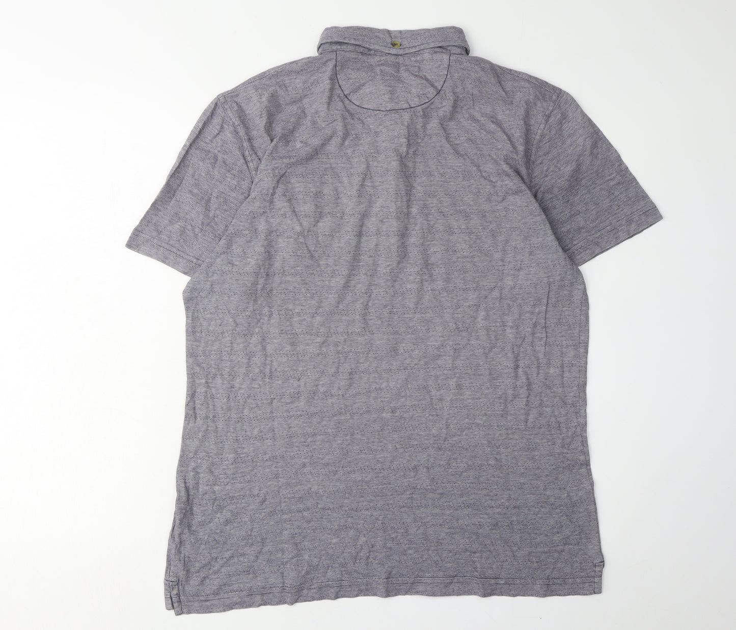 White Stuff Men's Grey Polo Shirt, Size M, Short Sleeve