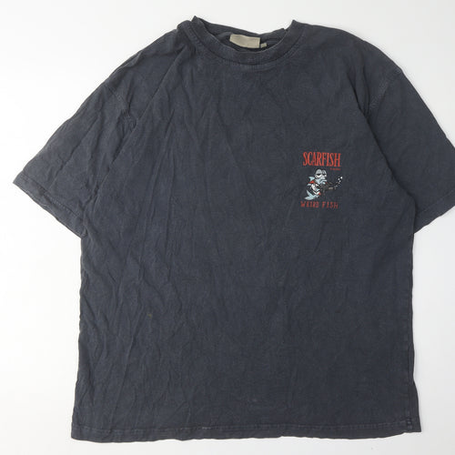 Weird Fish Men's Black 2XL Graphic T-Shirt