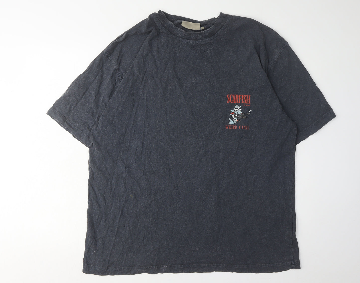 Weird Fish Men's Black 2XL Graphic T-Shirt