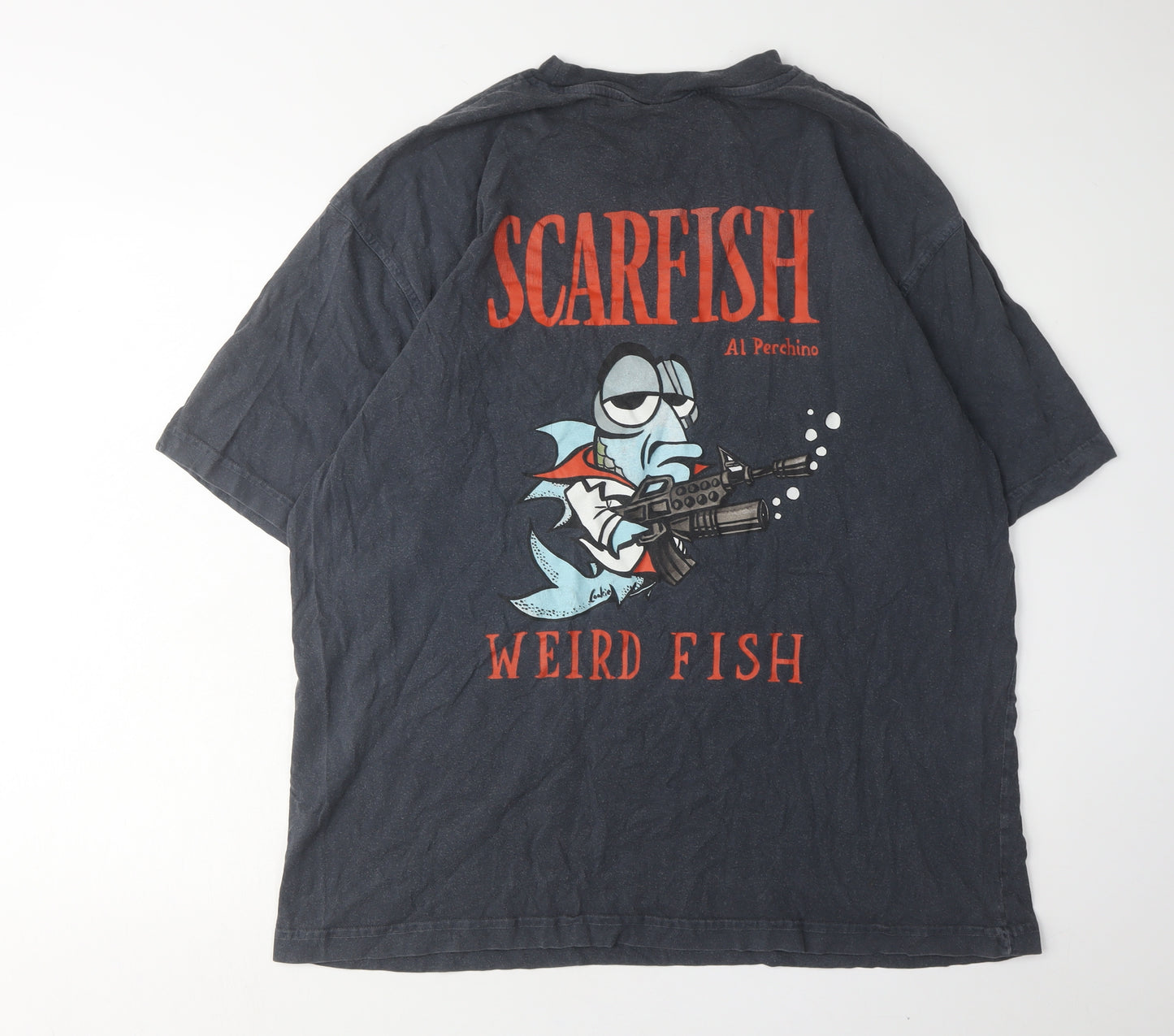 Weird Fish Men's Black 2XL Graphic T-Shirt