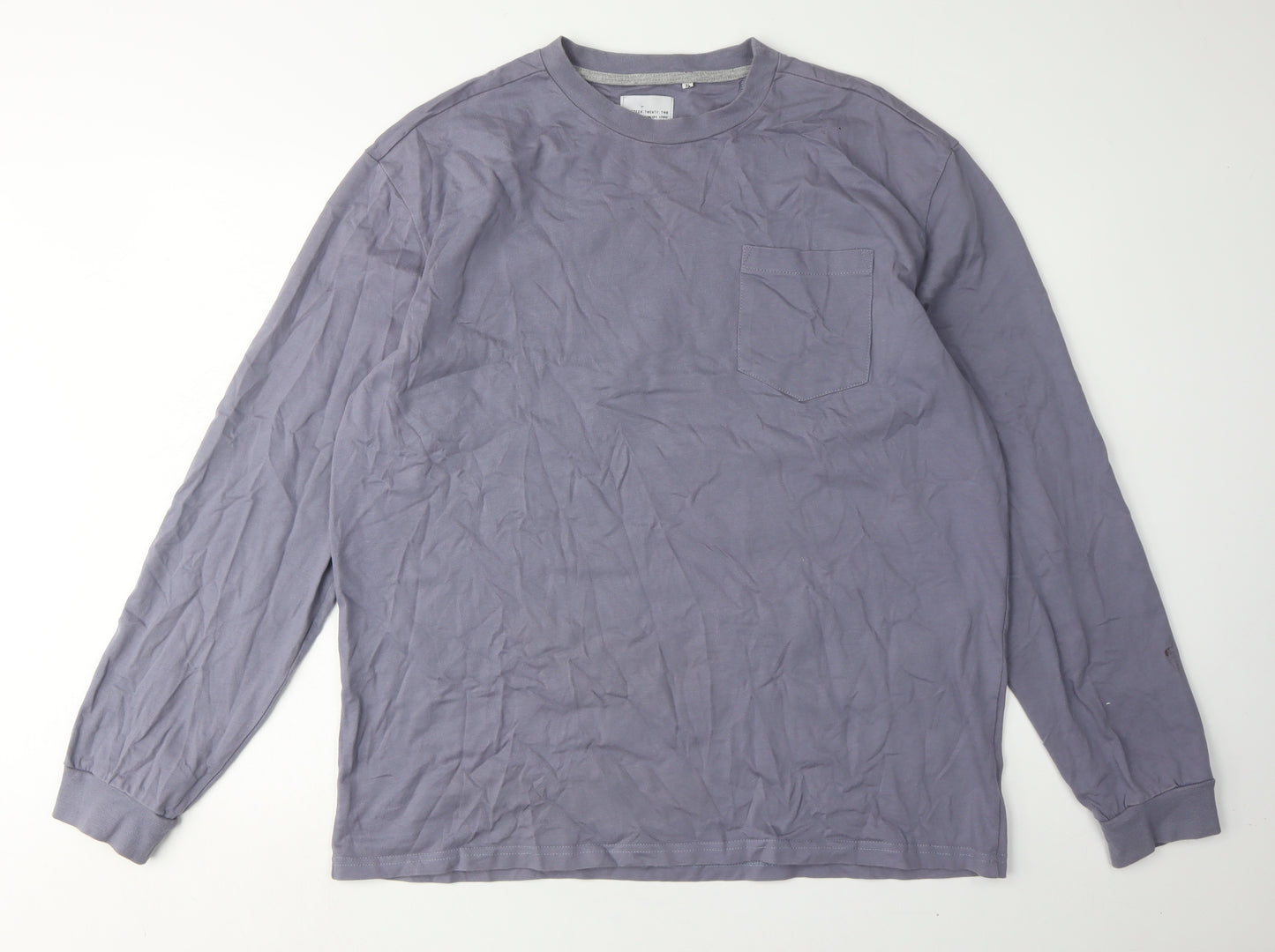 Nineteen.Twenty.Two XL Men's Purple Long Sleeve T-Shirt