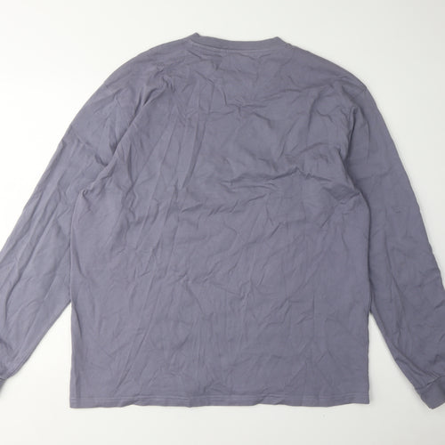 Nineteen.Twenty.Two XL Men's Purple Long Sleeve T-Shirt