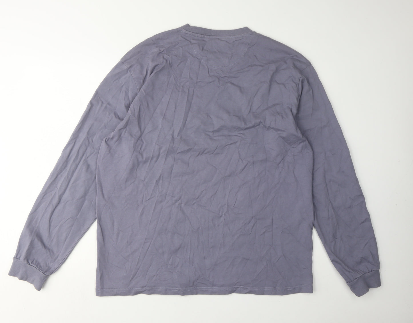 Nineteen.Twenty.Two XL Men's Purple Long Sleeve T-Shirt