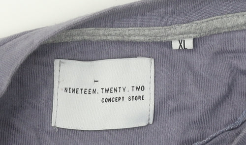 Nineteen.Twenty.Two XL Men's Purple Long Sleeve T-Shirt