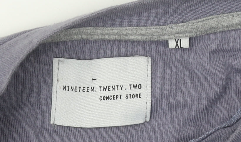 Nineteen.Twenty.Two XL Men's Purple Long Sleeve T-Shirt