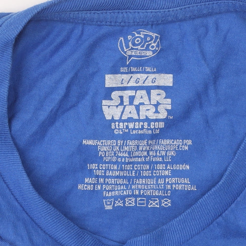 Star Wars Men's Blue Graphic T-Shirt L
